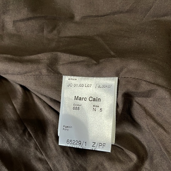 MARC CAIN Python Embossed Snake Print Blazer Jacket size M - Picture 8 of 9